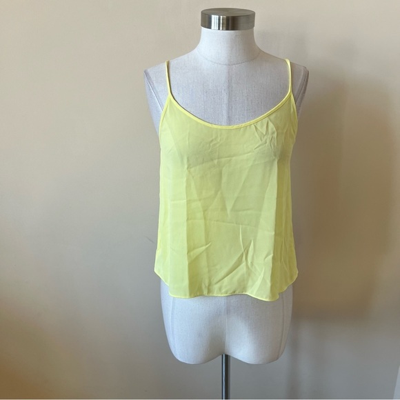 Vince Scoop-neck Camisole Top in Lemon Glow 17676 - Picture 1 of 9